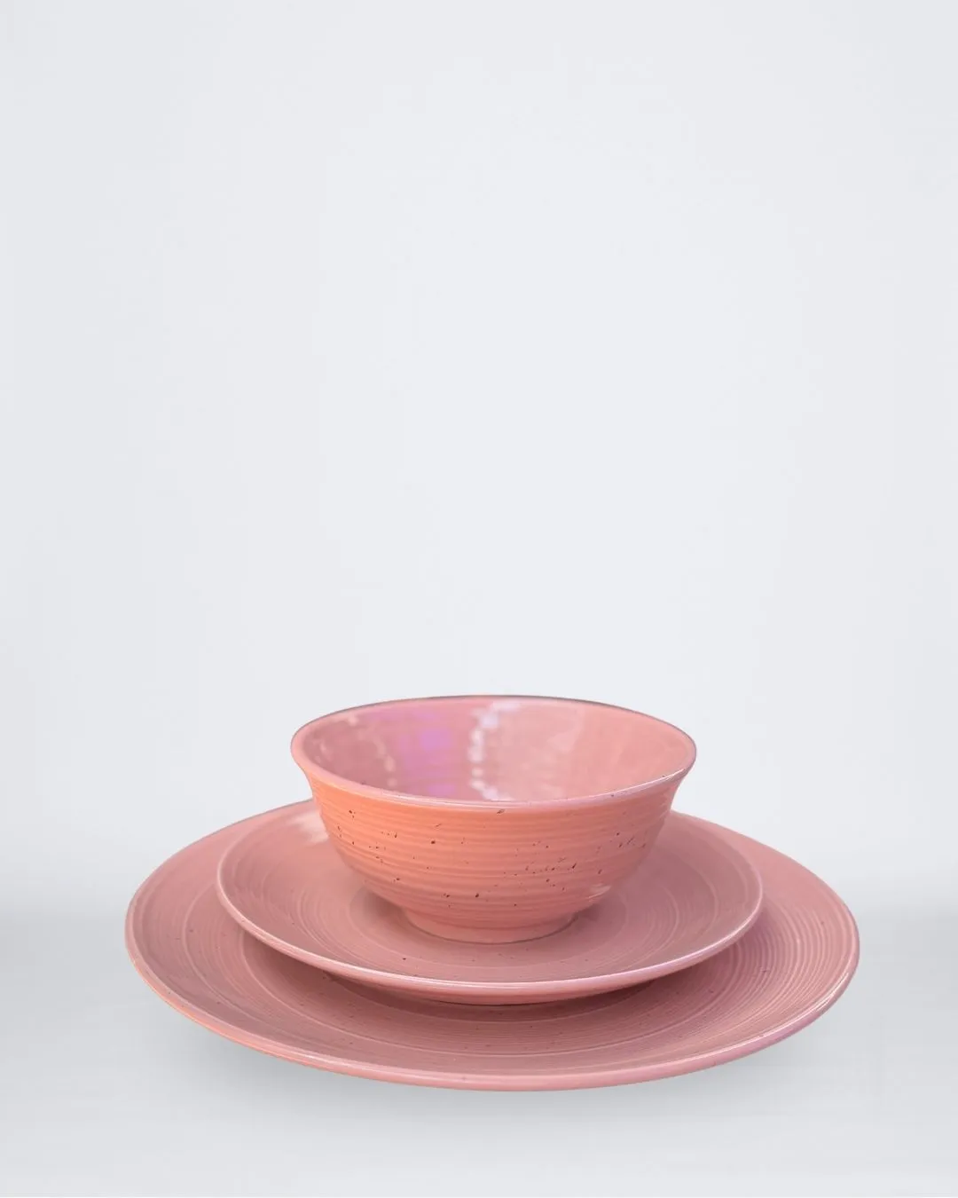 VAJILLA ROSA CERAMICA